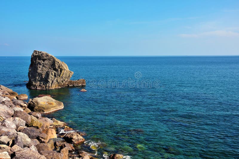 Ligurian coastal panorama from celle ligure to albissola Italy. Ligurian coastal panorama from celle ligure to albissola Italy