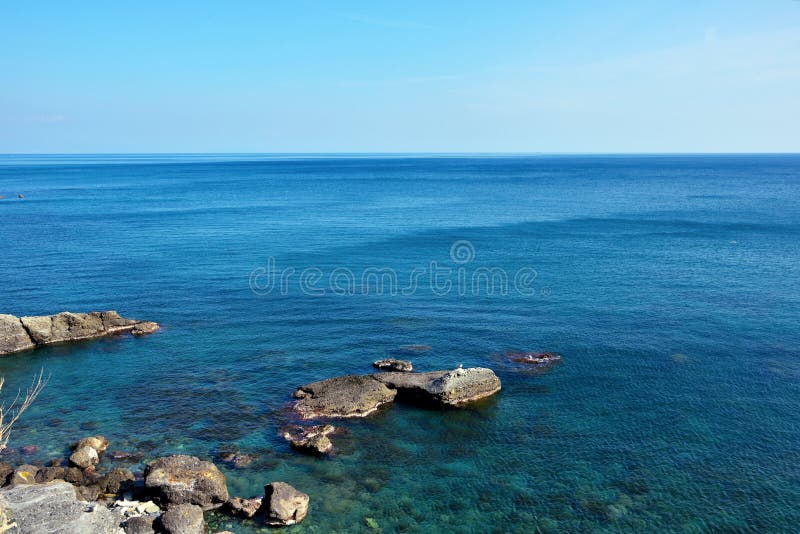 Ligurian coastal panorama from celle ligure to albissola Italy. Ligurian coastal panorama from celle ligure to albissola Italy