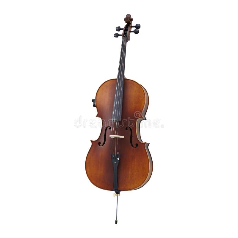 Cello cellos klassiek muziekinstrument geïsoleerd op witte achtergrond musicus