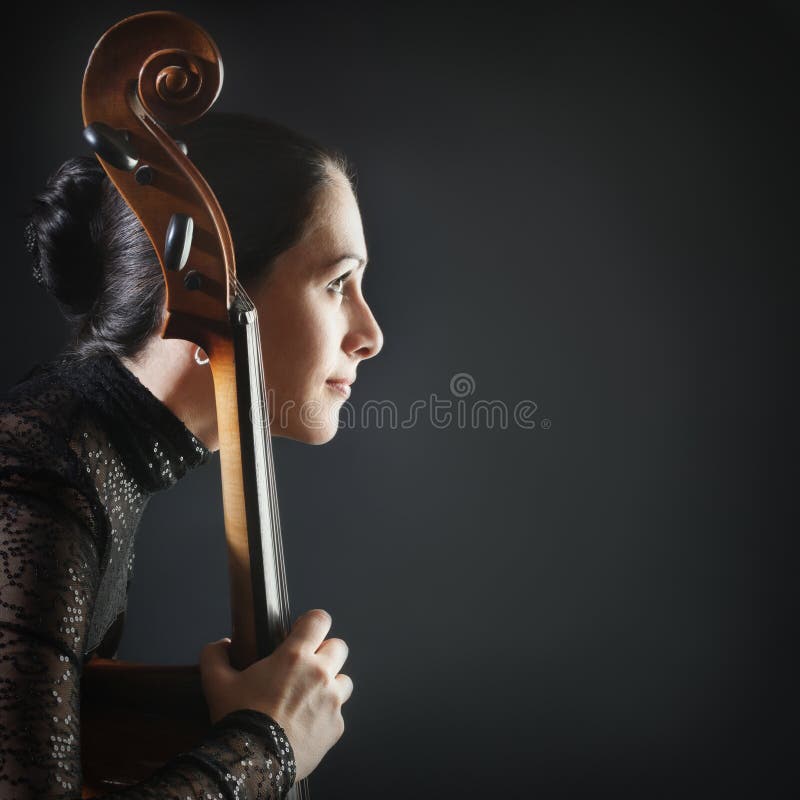 Cello musician royalty free stock photo