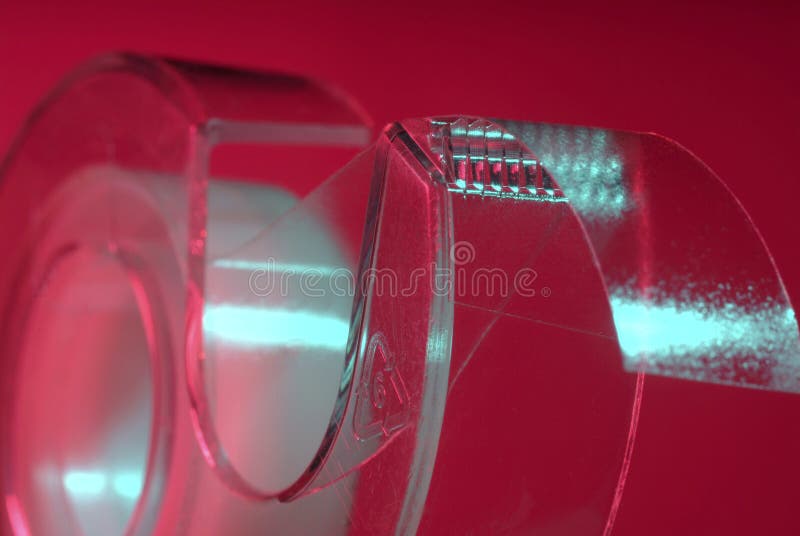 Cellophane tape close up. stock image. Image of repair 5554183