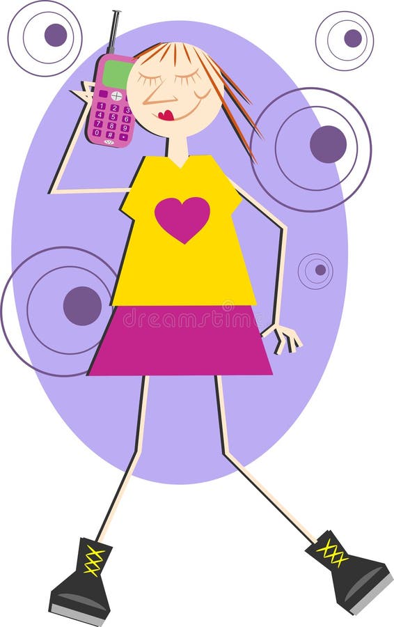 Download Cellpratstundtelefon vektor illustrationer. Illustration av telefoner - 32751