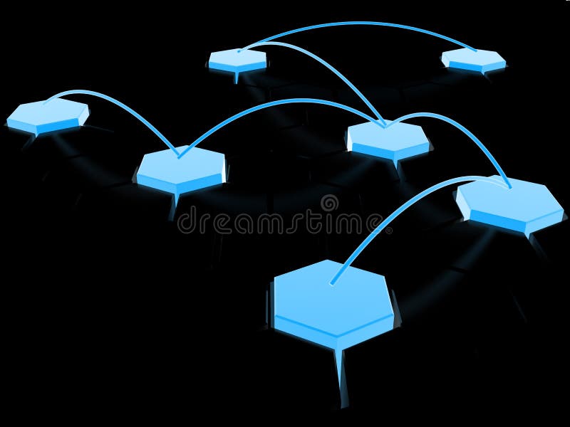 Cellular network vector illustration