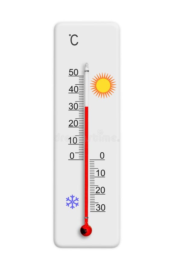 Celsius Scale Thermometer for Measuring Weather Temperature