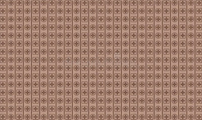 Texture with Celtic cross in circle and square with line, dark granite surface pattern, religion, cross of Saint Patrick stock illustration