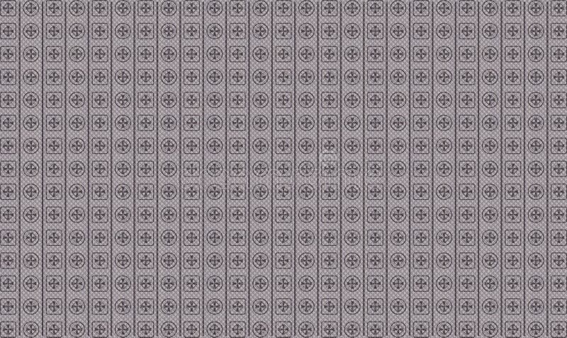 Texture with Celtic cross in circle and square with line, background, padding fantasy, religion, cross of Saint Patrick royalty free illustration