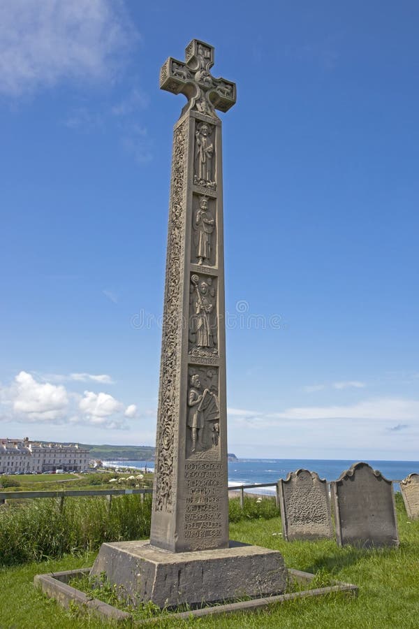 Celtic Cross in Whitby Abbey