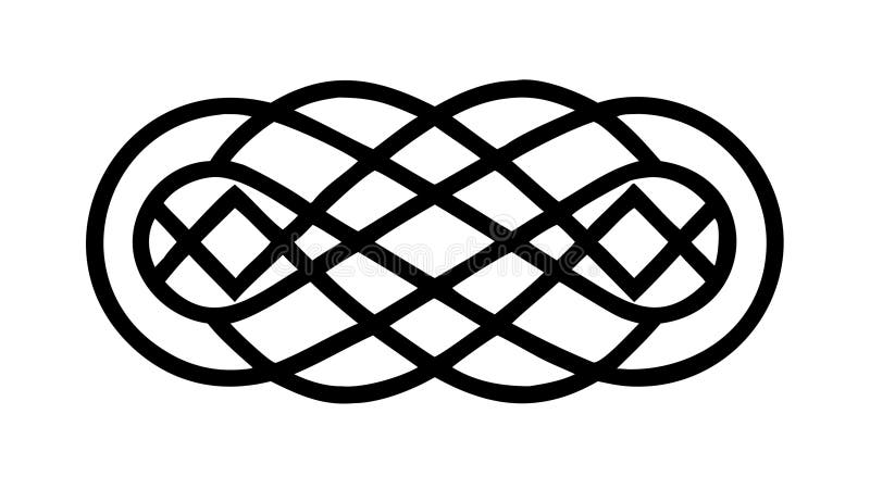 An intricate vector illustration of a classic Celtic knot, symbolizing eternal love, loyalty, and friendship. This complex interlaced pattern is perfect for cultural themes, decorative borders, spiritual art, or any design seeking a timeless and profound graphic motif, representing unity, vector design Generative AI. Friendship borders vectors