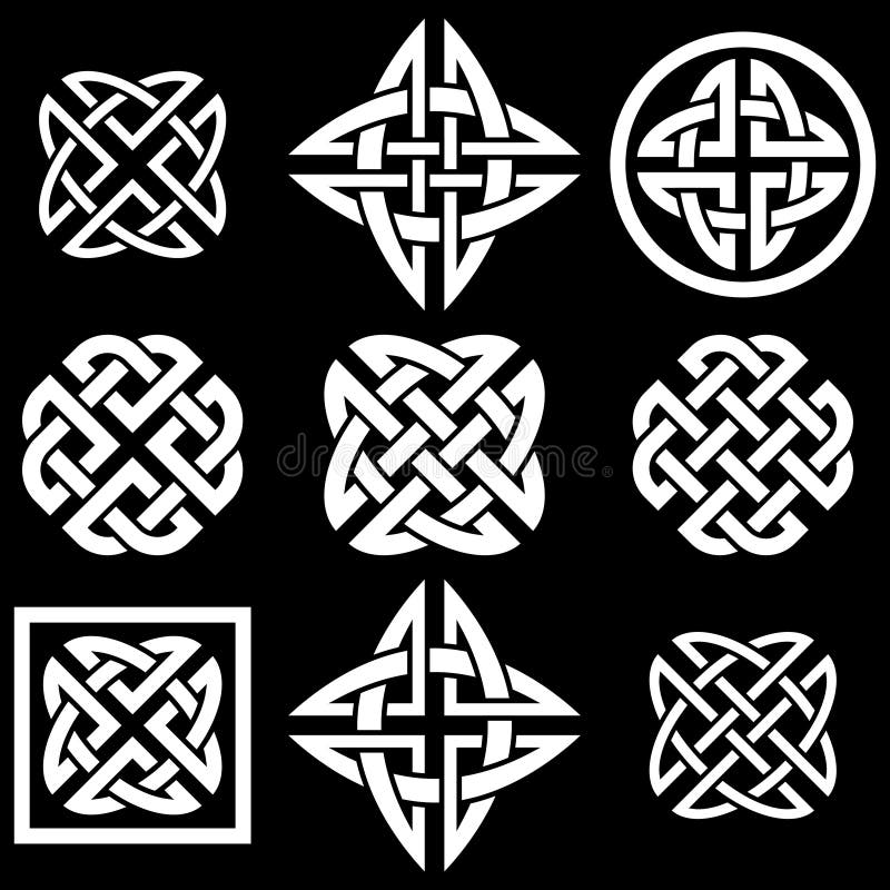 Celtic knotet Sammlung lizenzfreie abbildung Celtic knotet Sammlung lizenzfreie abbildung