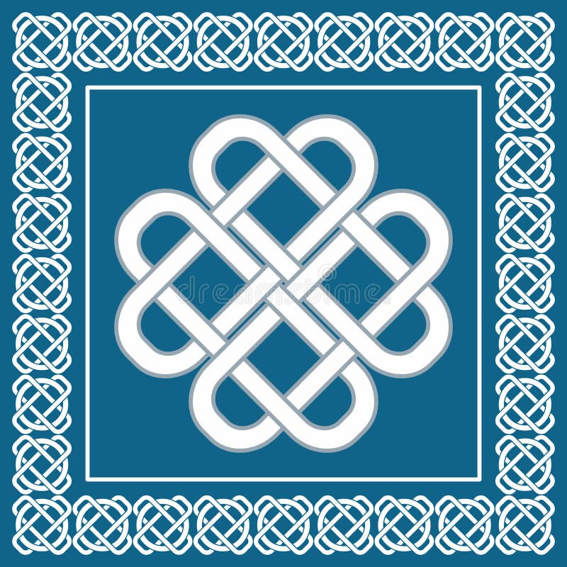 Download Celtic Love Knot, Symbol Of Good Fortune, Vector Illustration Stock Vector - Illustration of ...