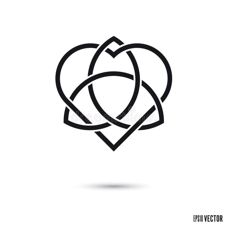 Download Celtic love knot stock vector. Illustration of icon - 146449074