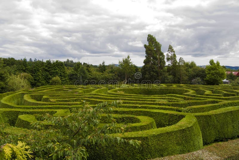 Celtic maze in Wicklow, Ireland.