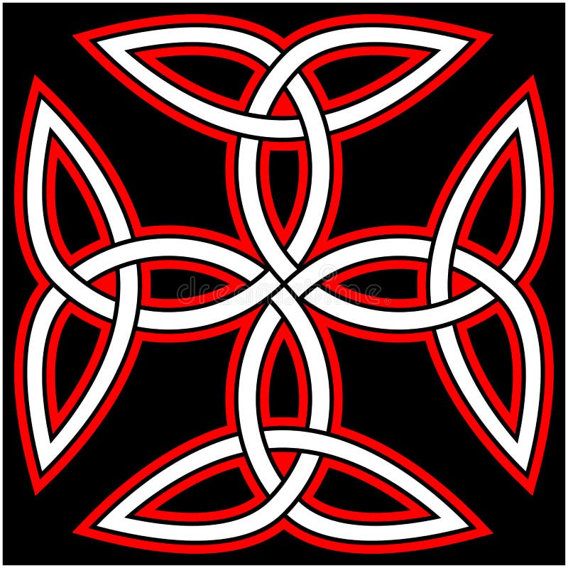 Celtic Carolingian Cross royalty free illustration