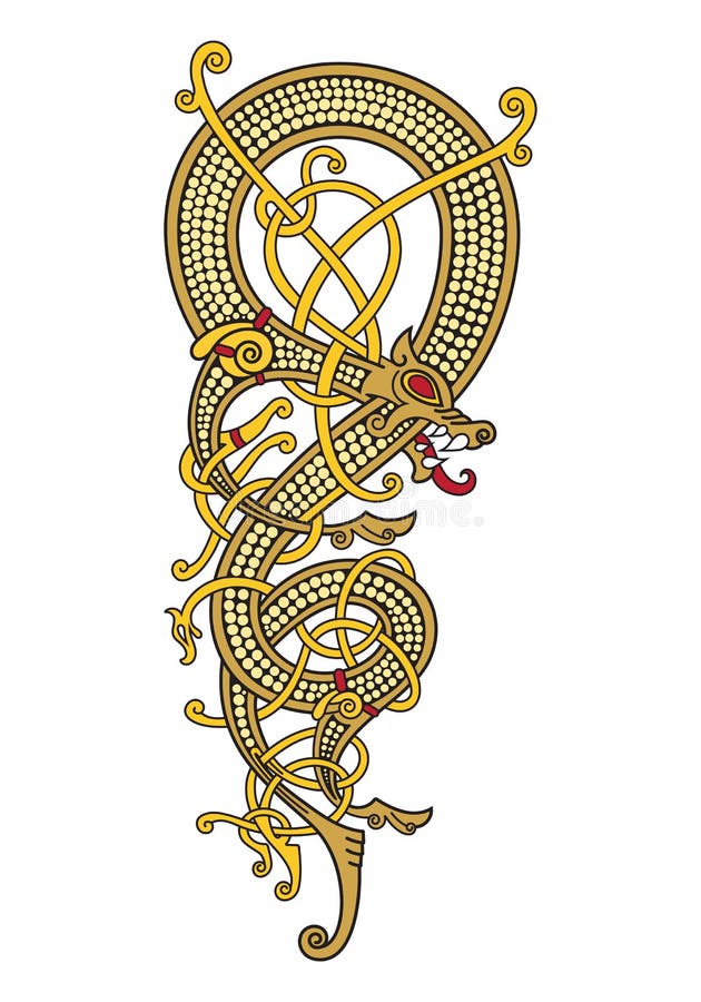 traditional celtic dragon