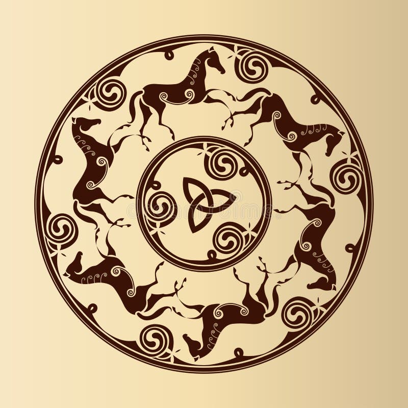 Celtic symbol of horses