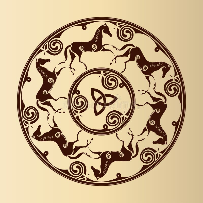 Celtycki symbol konie