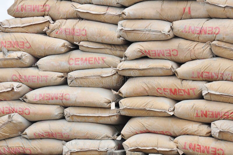 Cement bags stock image. Image of powder, material, object - 19858441