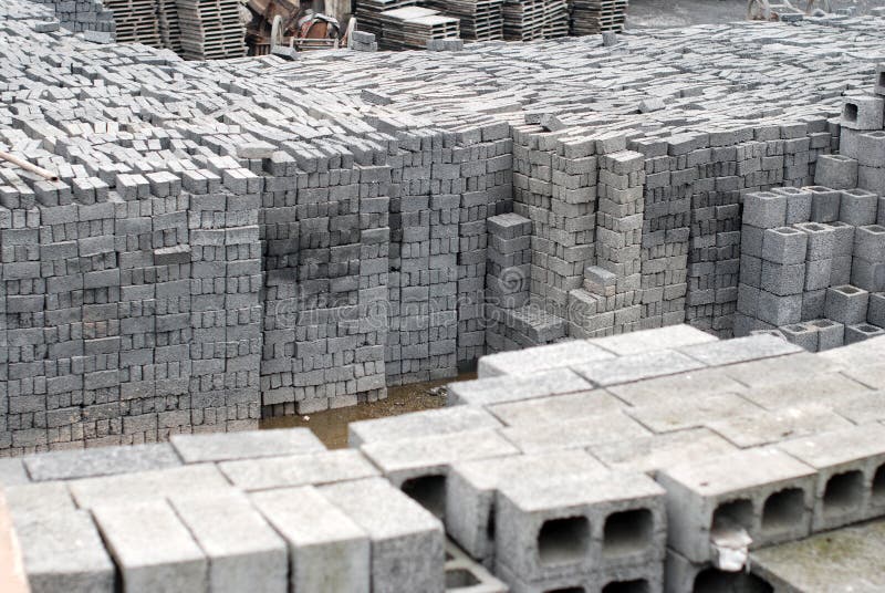 Cement block stock photo. Image of stone, building, activity - 33718258