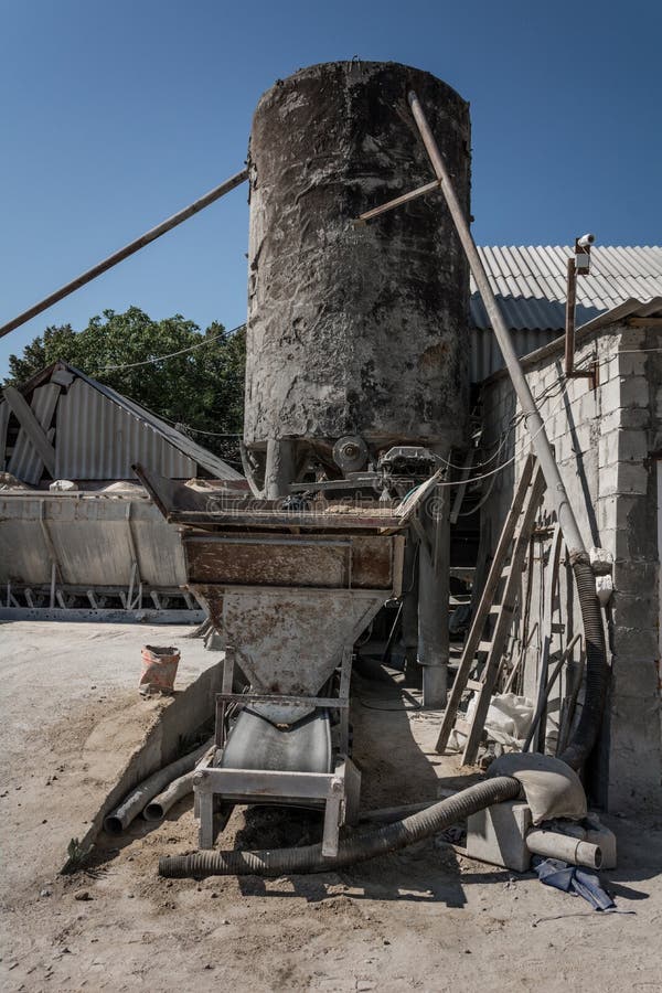 Cement factory stock photo. Image of containers, freight - 99004322