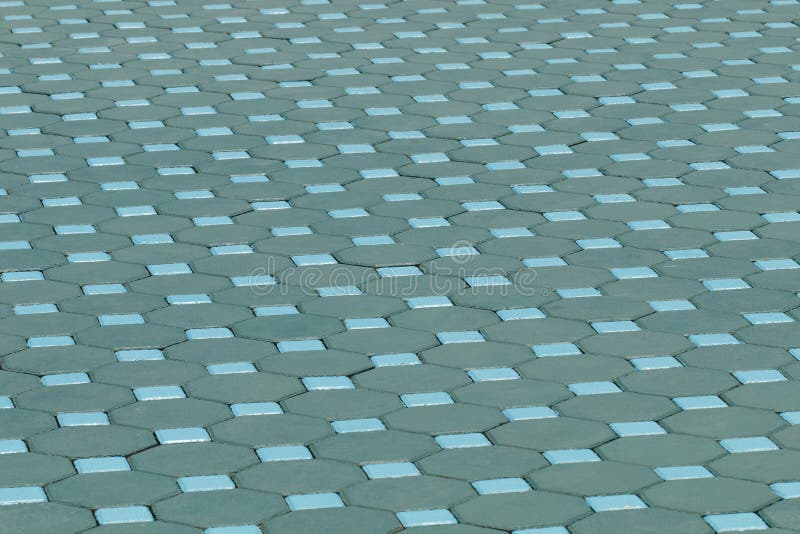 Cement Brick Floor For Pattern Stock Image - Image of cover, green