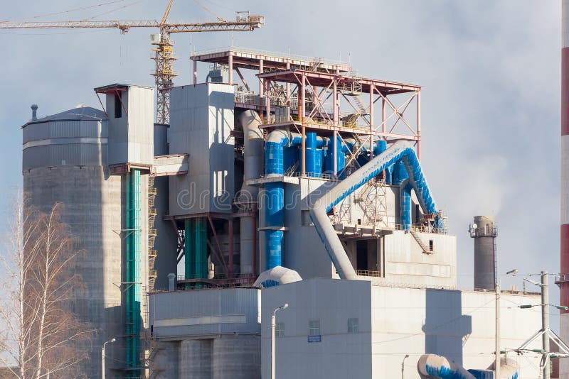 Cement Factory Building Plant Pipe Stock Photo Image of manufacture