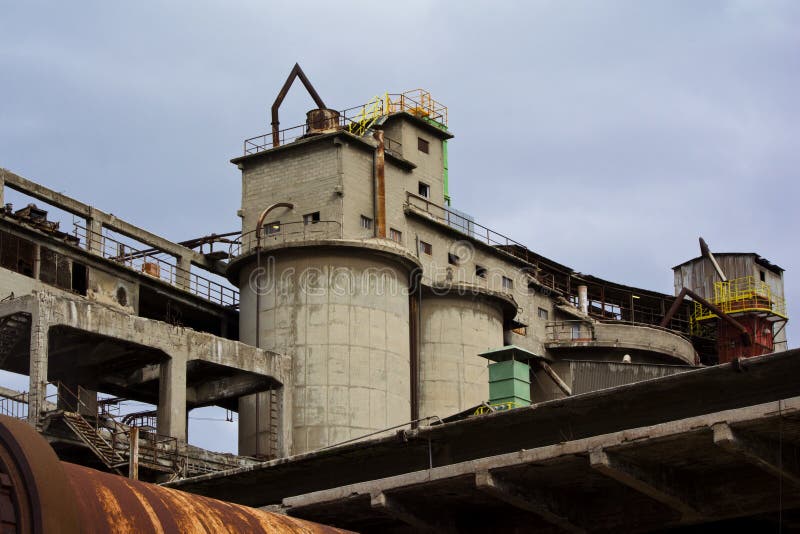 Cement factory stock photo. Image of machinery, detail - 37093534