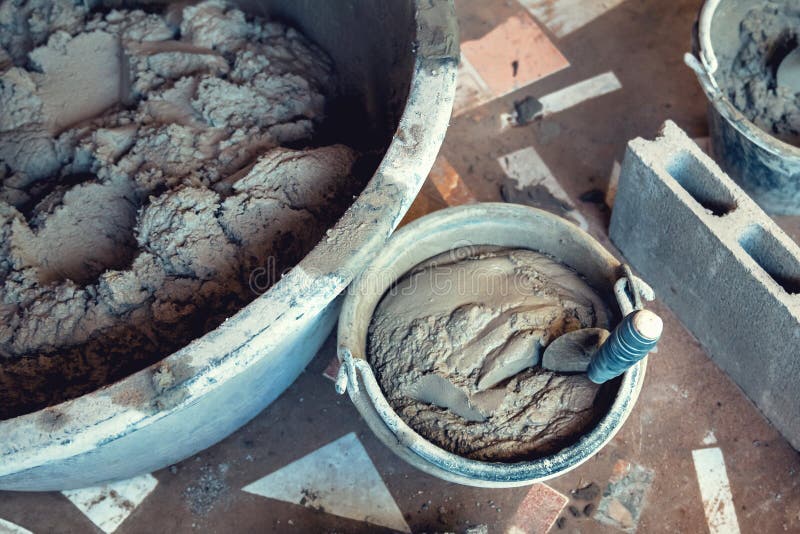 Bucket, for cement mix stock photo. Image of industry - 37149198