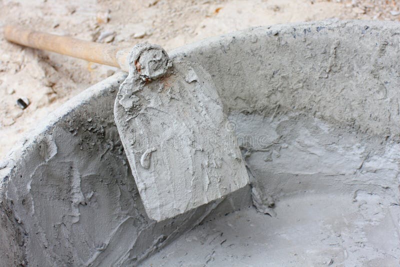 Cement mix stock image. Image of metal, hard, installing 26166125
