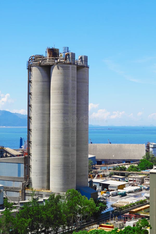 Cement Plant,Concrete Or Cement Factory, Heavy Industry Or Construction