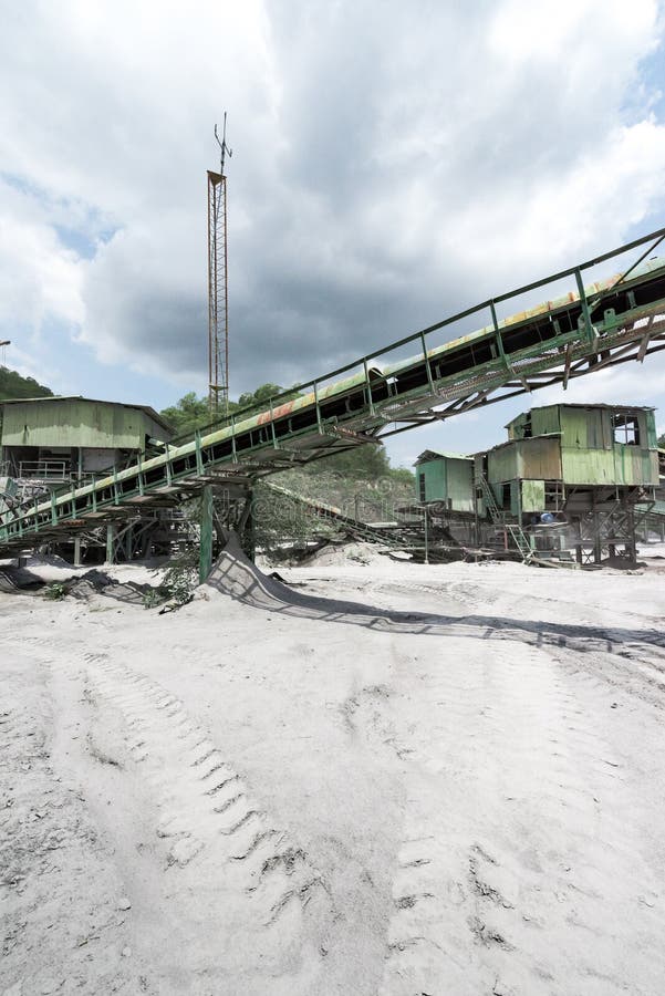 Cement quarry stock photo. Image of gravel, fuel, conveyor - 81413610