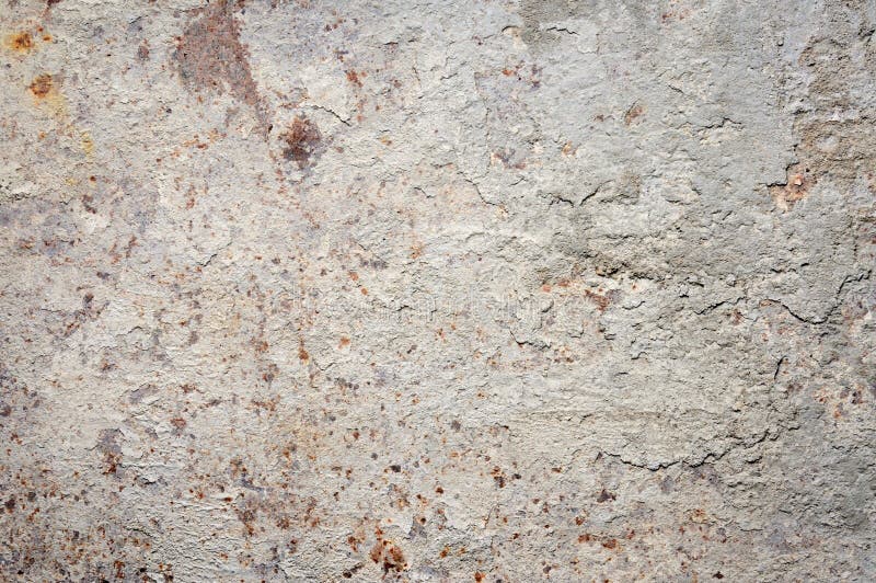 Cement On Rusty Metal For Background Stock Image - Image of substrate