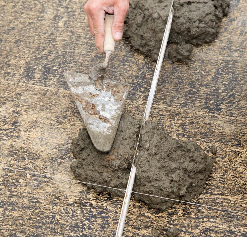 Cement Solution with a Shovel Stock Image - Image of shovel, equipment
