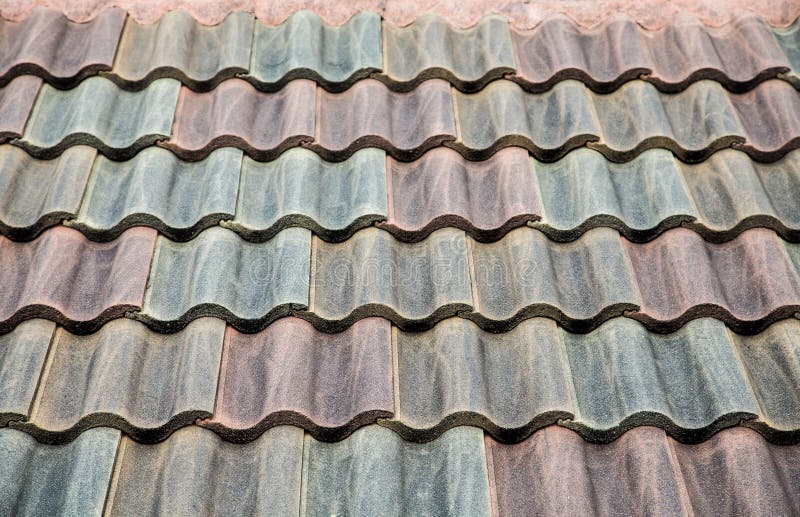 Cement Tile Roof stock image. Image of cement, house 47984011