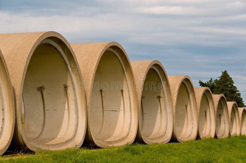 Cement Tubes stock photo. Image of tube, round, pipes - 26263148