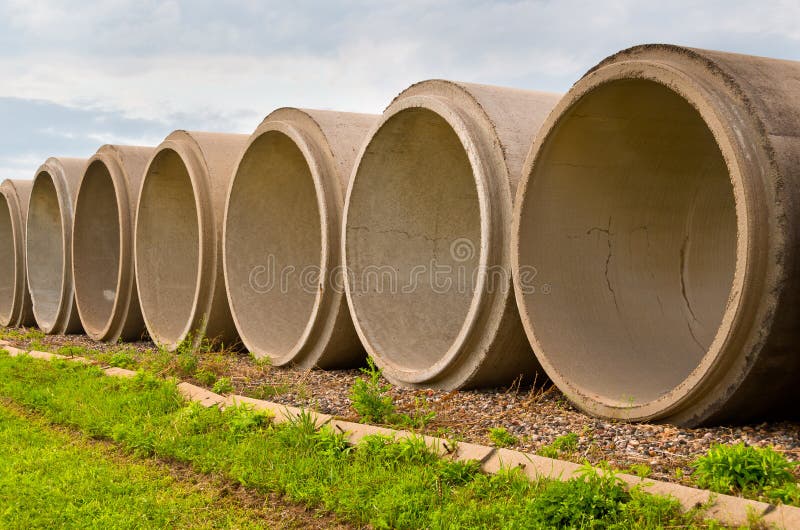 Cement Tubes stock photo. Image of tube, round, pipes - 26263148
