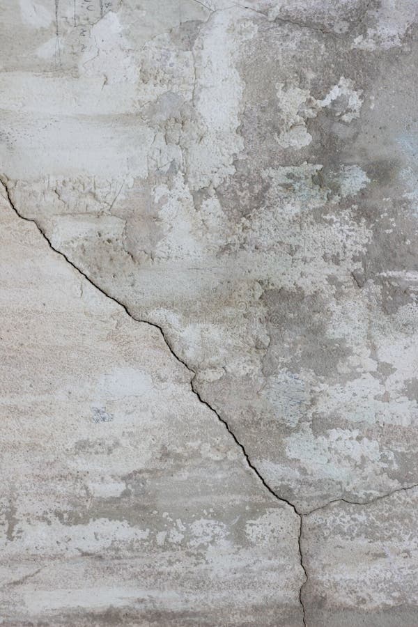 Cement wall with cracks and old paint texture