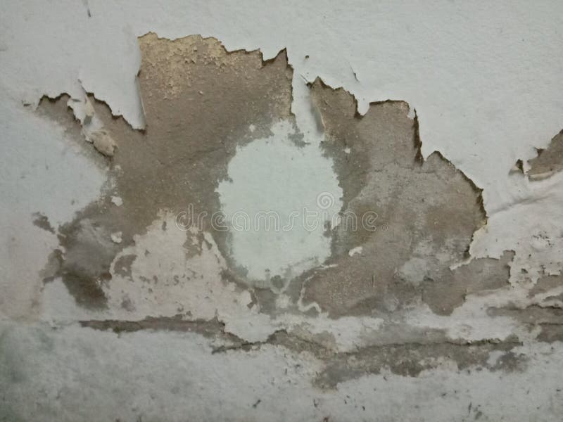 Cement Wall Damage Has these Symptoms. Wall Paint, Peeling, Peeling