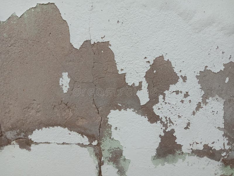 Cement Wall Damage Has these Symptoms. Wall Paint, Peeling, Peeling