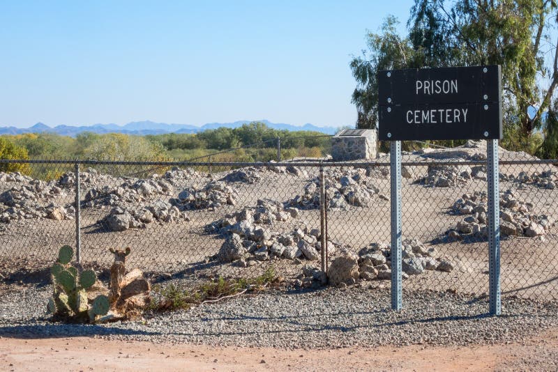 Historic cemetery, Yuma Territorial Prison. Historic cemetery, Yuma Territorial Prison