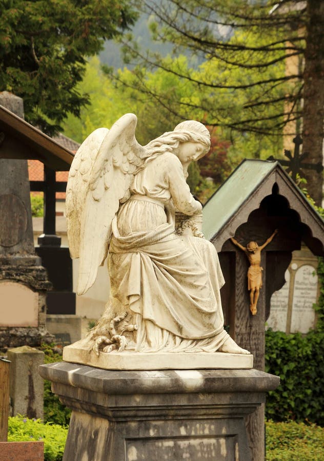 Cemetery angel statue stock photo. Image of angel, praise 41351592