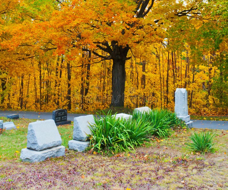 Tombstones Fall Colors Stock Photos Free & RoyaltyFree Stock Photos