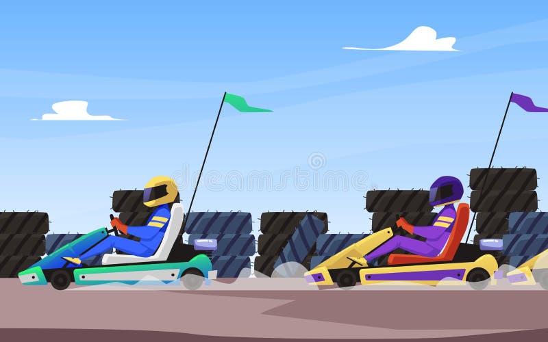 Karts Ilustrações, Vetores E Clipart De Stock – (112 Stock Illustrations)