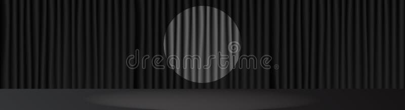 Cena da fase e luz pretas do ponto no centro ilustração royalty free Cena da fase e luz pretas do ponto no centro ilustração royalty free