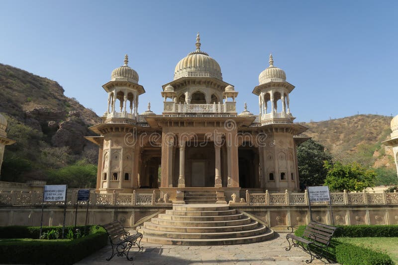 Cenotafios reales en Jaipur foto de archivo Cenotafios reales en Jaipur foto de archivo