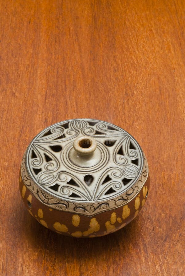 A handmade traditional figuline censer. Ceram stock images, royalty-free photos and pictures