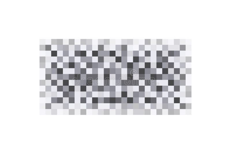 Censor blur effect texture for face or nude skin. Blurry pixel transparent censorship rectangle. Vector illustration