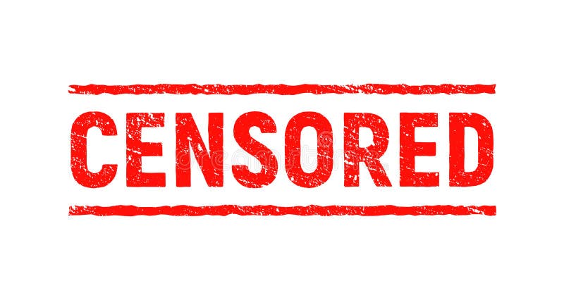 Censor Control Security Sign Sticker Censure Red Stamp Label Censored Icon Stock Vector Illustration Of Symbol Label