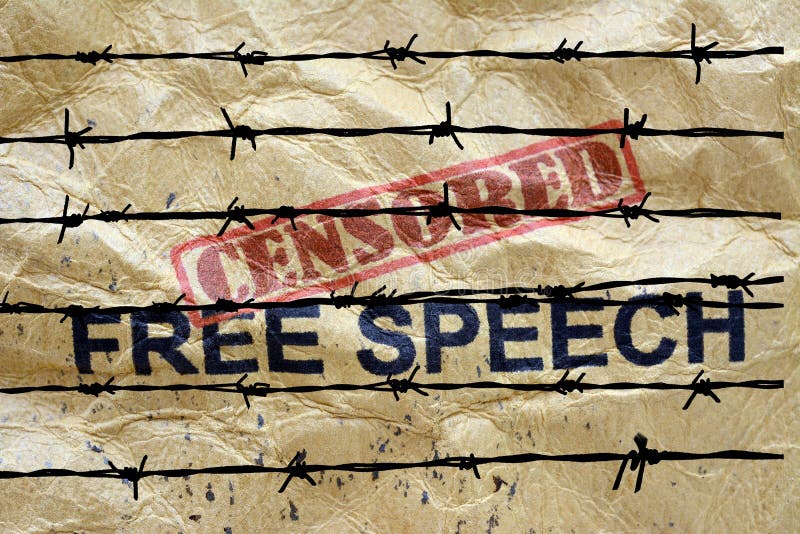 Censored Free Speech Grunge Concept Stock Photo Image of sign, idea