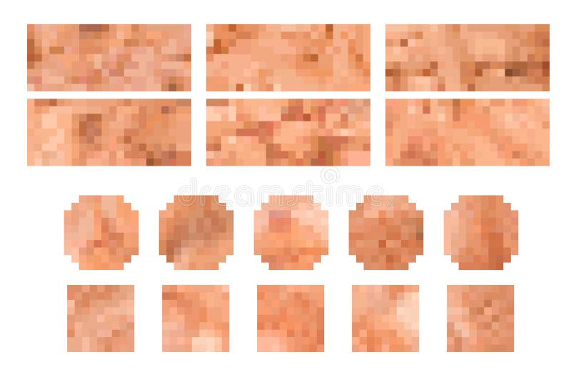 Censorship, censure blur pixel bars mosaic effect royalty free illustration