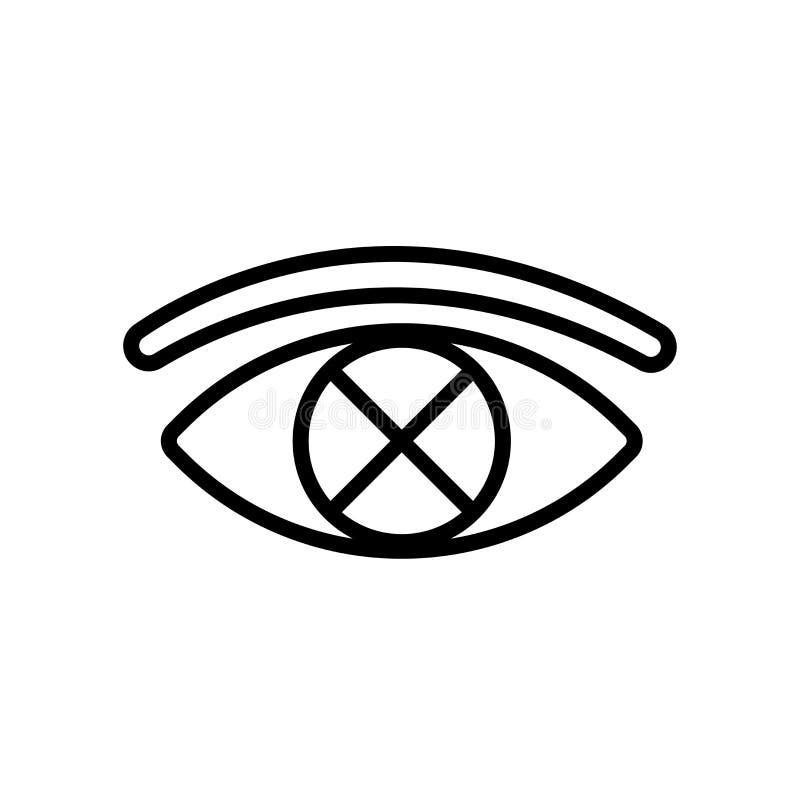 Censorship Icon Isolated on White Background Stock Vector